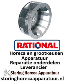 146601323 - Ventilatorblad D1 ø 350mm H1 135mm messen 12 D2 ø 13mm D3 ø 16mm H2 45mm voor oven RATIONAL