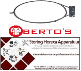 998418133 - Verwarmingselement 2000W 220V voor Bertos oven