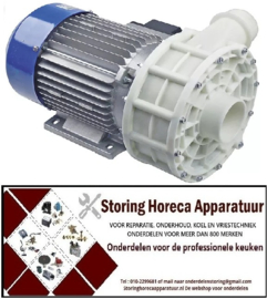 P373499226 - Waspomp ingang ø 62mm uitgang ø 52mm type MEC80.T200SX 230/400V 50Hz fasen 3 1,5kW 2PS