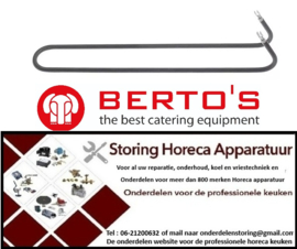 275420521 - Verwarmingselement 1600W 230V L 428mm voor Bertos