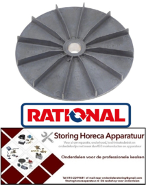 100601730 - Ventilatorblad voor motorkoeling AD ø 180mm H 20mm ID ø 20mm RATIONAL