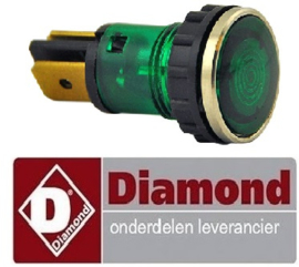 VE420.663.043.00 - Signaallamp groen pastakoker DIAMOND E65/CP4T