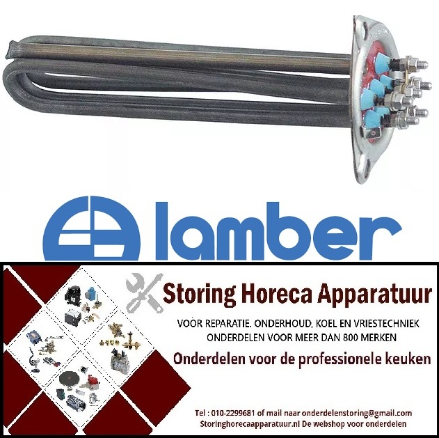 598416230 - Verwarmingselement 3000W 230V inbouw ø 57,5mm VC 3 L 235mm B 34mm H 48mm aantal thermostaathulzen 1 voor vaatwasser LAMBER