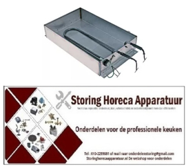 963750004 - Verdampingsbak verwarmd L 380mm B 240mm