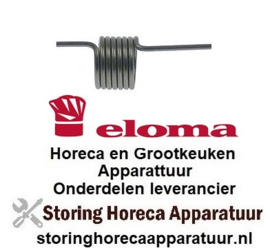 116692848 - Veer 15mm L 44/11mm aanslag links voor deurgreep combi-steamer veerdikte 1,6mm ELOMA