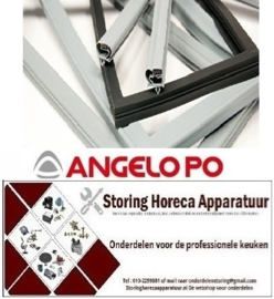 665901206 - Koeldeurrubber B 675mm L 820mm steekmaat voor snelvriezer ANGELO-PO
