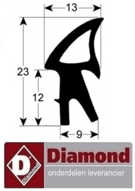 597C7562-00 - Deurrubber 1600 mm voor oven DIAMOND DFV-523