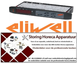 136378520 -Elektronische regelaar ELIWELL type IWC750 model WC2GDL0TCD700 inbouwmaat 150x30mm 230V Eliwell