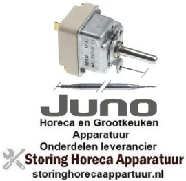 733375568 - Thermostaat t.max. 140°C instelbereik 50-140°C 1-polig 1NO 0,5A voeler ø 6mm voeler L 107mm JUNO