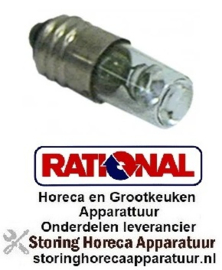 075359585 - Neonlamp fitting E10 230V Groen ø 10mm L 28mm RATIONAL