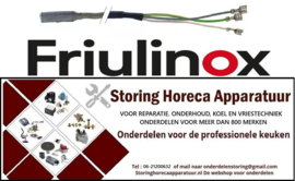 303995878 - Afvoer verwarmingskabel 6W 230V L 2690mm ontdooiwaterafvoer aansluiting vlaksteker metaal Friulinox