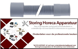 20507130156 - Afvoerslang DN19 L 1500mm A ø binnen 23mm A ø buiten 29mm B ø binnen 29mm