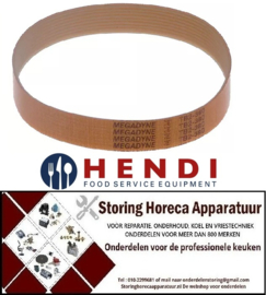 912697616 - Multi V riem groeven 8 B 16mm L 345mm Snijmachine 210000 Hendi TB2-310