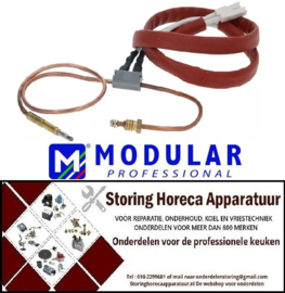 261102247 - Thermokoppel met onderbreker M9x1 L 600mm steekhuls ø6,0mm kabel 700mm MODULAR