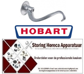 406698323 - Kneedhaak model 60 liter asafname ø 35/38mm H 495mm flens ø 185mm HOBART