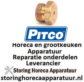411PT00005098 - Gasinspuiter flessengas boring ø 1,4 mm koper voor friteuse PITCO