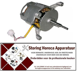 623500141 - Oven ventilatormotor 230V fasen 1 50/60Hz 0,19kW 1450,1750U,min snelheid