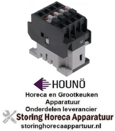 483380107 - Relais AC1 25A 24VAC (AC3/400V) 9A/4kW hoofdcontact 3NO hulpcontact 1NC HOUNO