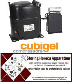 2343070035 -Compressor koelmiddel R404 LBP 220-240V 50Hz cilinderinhoud 25,9cm³ 1,2HP CSR Cubigel