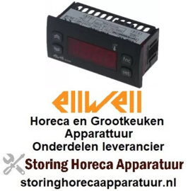 723379504 - Thermometer ELIWELL type EM300 inbouwmaat 71x29mm 230V spanning AC -50 tot +110°C NTC/PTC