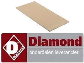 894A95OO65008 - Warmtebestendige steen 350X700X14 voor pizzaoven DIAMOND EUROPE : LD8/35-N