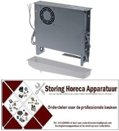 207750779 - Verdamper L 400mm H 415mm dikte 83mm inbouwpositie gecentreerd Delta T10 480W voor koeling