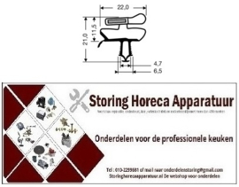 612-416-M - Deurrubber op maat gemaakt 420 mm x 575 mm