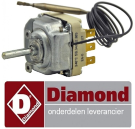 61666100700 - Thermostaat 100-330°C 3-polig voor bakplaat DIAMOND