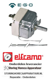 225390174 -Thermostaat t.max. 204°C instelbereik 65-204°C 1-polig 1NO 16A voeler ø 4mm voeler L 89mm Elframo