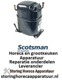 416605187 -Compressor koelmiddel R404A type TAJ2464Z 400V 50/60Hz LBP 22,5kg 1,5HP cilinderinhoud 34,4cm³ SCOTSMAN