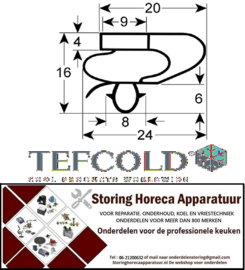 239901682 - Koeldeurrubber B 700mm L 1475mm steekmaat TEFCOLD