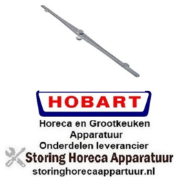 436517587 -Naspoelarm inbouwpositie onder L 680mm sproeiers 11 draad 1/4" Hobart