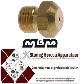 381100807 - Gasinspuiter M10 voor gasfornuis flessengas boring ø 0,95mm MBM