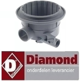 105518635 -Aanzuig/afvoerdeel AD ø 158mm H 120mm ID ø 115mm slang ø 30/43mm