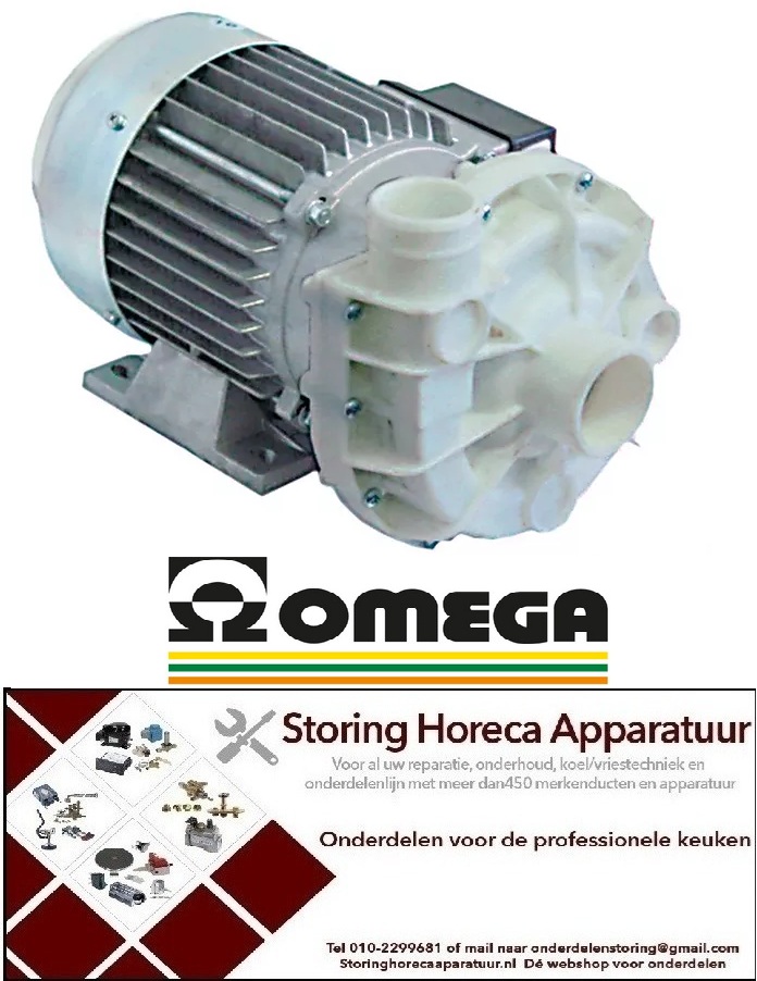263500266aspomp ingang ø 45mm uitgang ø 40mm type 4217 - 230/400V 50Hz fasen 3 0,075kW OMEGA