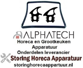 539902183 - Deurrubber H 440mm B 670mm buiten steekmaat voor oven ALPHATECH