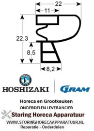 979901896 - Koeldeurrubber B 705mm L 1415mm steekmaat passend voor GRAM