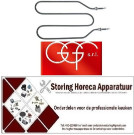 274416841 - Verwarmingselement 1100W 230V voor pizzaoven GGF