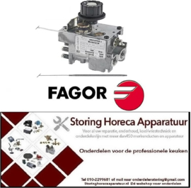 117101125 -Gasthermostaat type serie 630  100-340°C gasingang 3/8" gasuitgang 3/8" Fagor