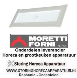 41273700850 - Glasplaat rechthoekig met pakking voor pizza oven  MORRETI T75E