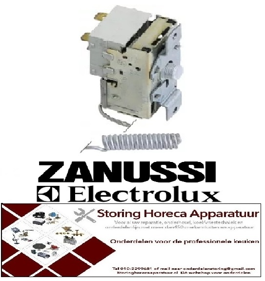 THERMOSTAAT VOOR ELECTROLUX EN ZANUSSI HORECA EN GROOTKEUKEN APPARATUUR REPARATIE ONDERDELEN