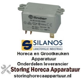 141380687 -Vermogensrelais FINDER 230VAC 30A 2NO aansluiting F6,3 overslagbevestiging  Silanos