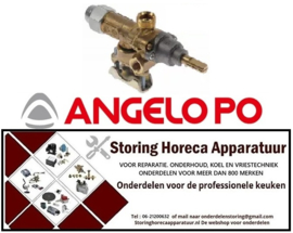 369106231 -  Gaskraan type 21S bypass sproeier ø 1,05mm gasingang pijpflens ø21mm ANGELO PO