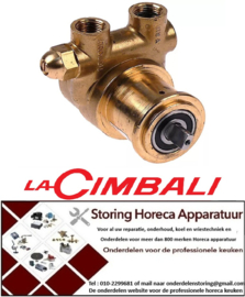 620500290 - Drukverhogings pompkop V3797 PROCON L 82mm 100l/h aansluiting 3/8" NPT met bypass koper LA CIMBALI