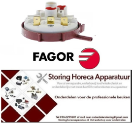 241541885  - Pressostaat drukbereik 205/40mbar aansluiting 6mm ø 58mm drukaansluiting horizontaal FAGOR