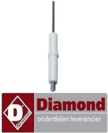 256.672.015.00 - Ontstekingsbougie voor Lavasteengrill  DIAMOND EUROPE : PLX