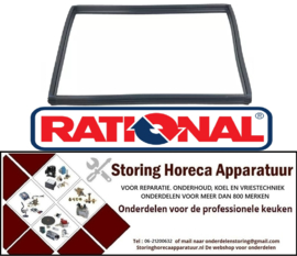 P522902221 - Ovendeurrubber buitenmaat B 470 mm L 500 mm voor oven RATIONAL