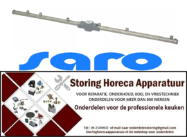 308.002.50.0002 - Naspoelarm L 465mm sproeiers 6 inbouw ø 10mm inbouwpositie boven/onder SARO