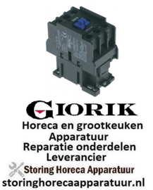 125380424 -Relais AC1 35A 230VAC (AC3/400V) 32A/15kW hoofdcontact 3NO aansluiting schroefaansluiting Giorik