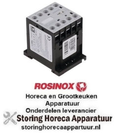 392380964 -Relais AC1 20A 230VAC (AC3/400V) 9A/4kW hoofdcontact 4NO aansluiting schroefaansluiting ROSINOX